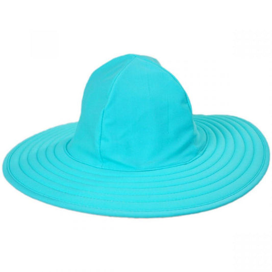 Scala | Kid's Cormorant Swimwear Reversible Sun Hat | 508386 | front | AQUA