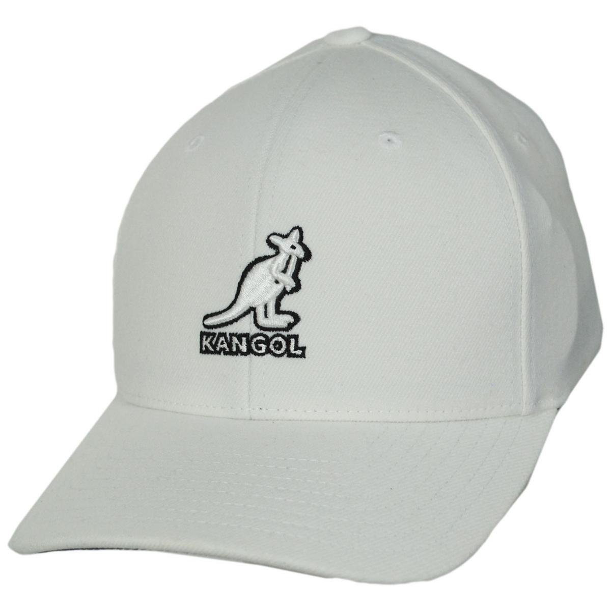 Kangol | 3D Logo Flexfit Fitted Baseball Cap | 201150 | lead | WHITE/BLACK