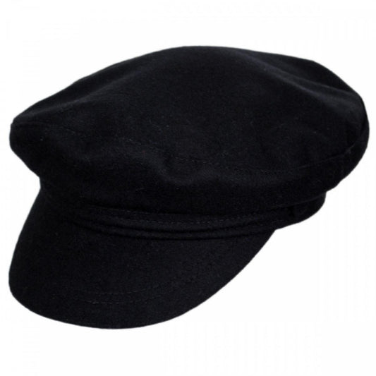 Jaxon Hats | Wool Fiddler's Cap | 181010 | lead | BLACK