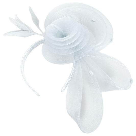 Kathy Jeanne | Pluma Horsehair Mesh Fascinator Hat | 122438 | lead | WHITE