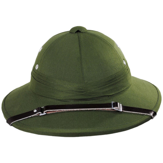 Village Hat Shop | Wholesale French Pith Helmet B2B Pre-Pack - Olive Green | B2B155800OG | front | OLIVE GREEN