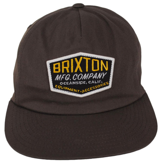 BRIXTON HATS | Coleson HP Snapback Baseball Cap | 201853 | front | BROWN