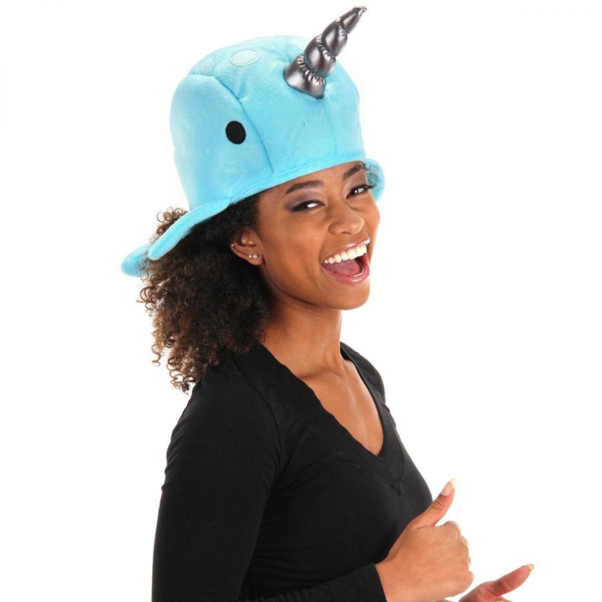 Elope | Narwhal Hat | 190289 | front | BLUE/SILVER