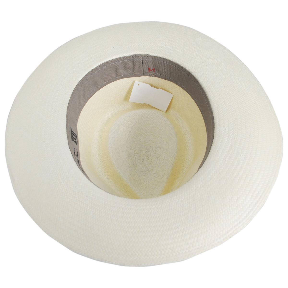 Hats Montecristi | Panama Straw Grade 10 C-Crown Fedora Hat | 127128 | under | BLEACH