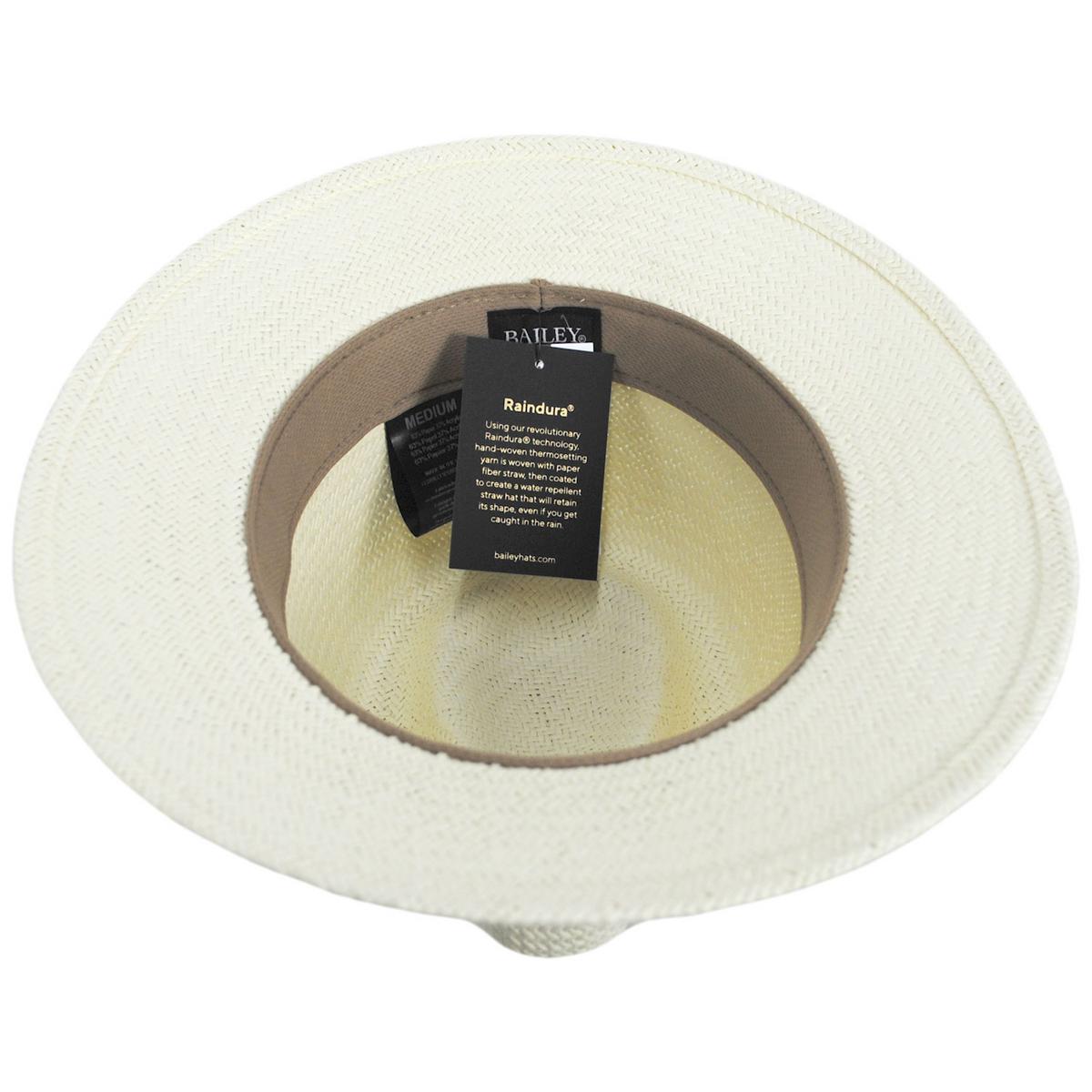 Bailey 1922 | Colwyn Toyo Raindura Straw Fedora Hat | 127927 | under | NATURAL