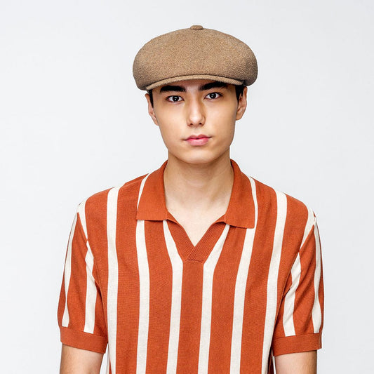 Kangol | Bermuda Hawker Newsboy Cap - Oat | 161027SS24 | lsmone | OAT