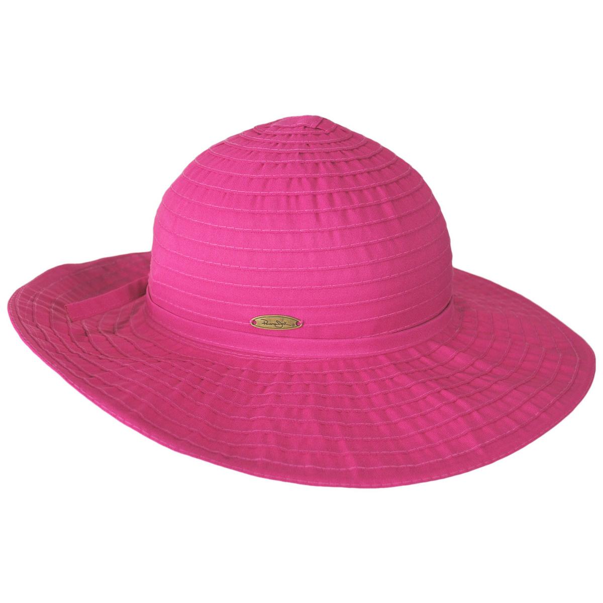 Panama Jack | Danio Ribbon Swinger Sun Hat | 110400 | profile | FUCHSIA