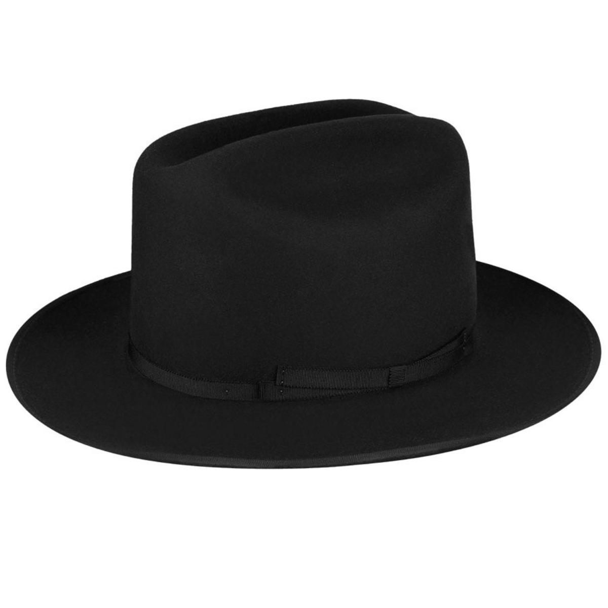 Bailey 1922 | The Architect Fur Felt Cattleman Western Hat - Black | 130374BLK | profile | BLACK