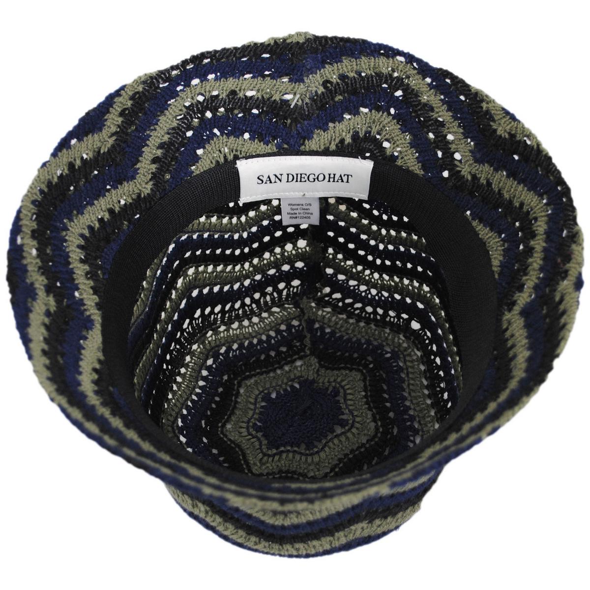 San Diego Hat Company | Dolly Cotton Knit Bucket Hat | 108649 | under | NAVY