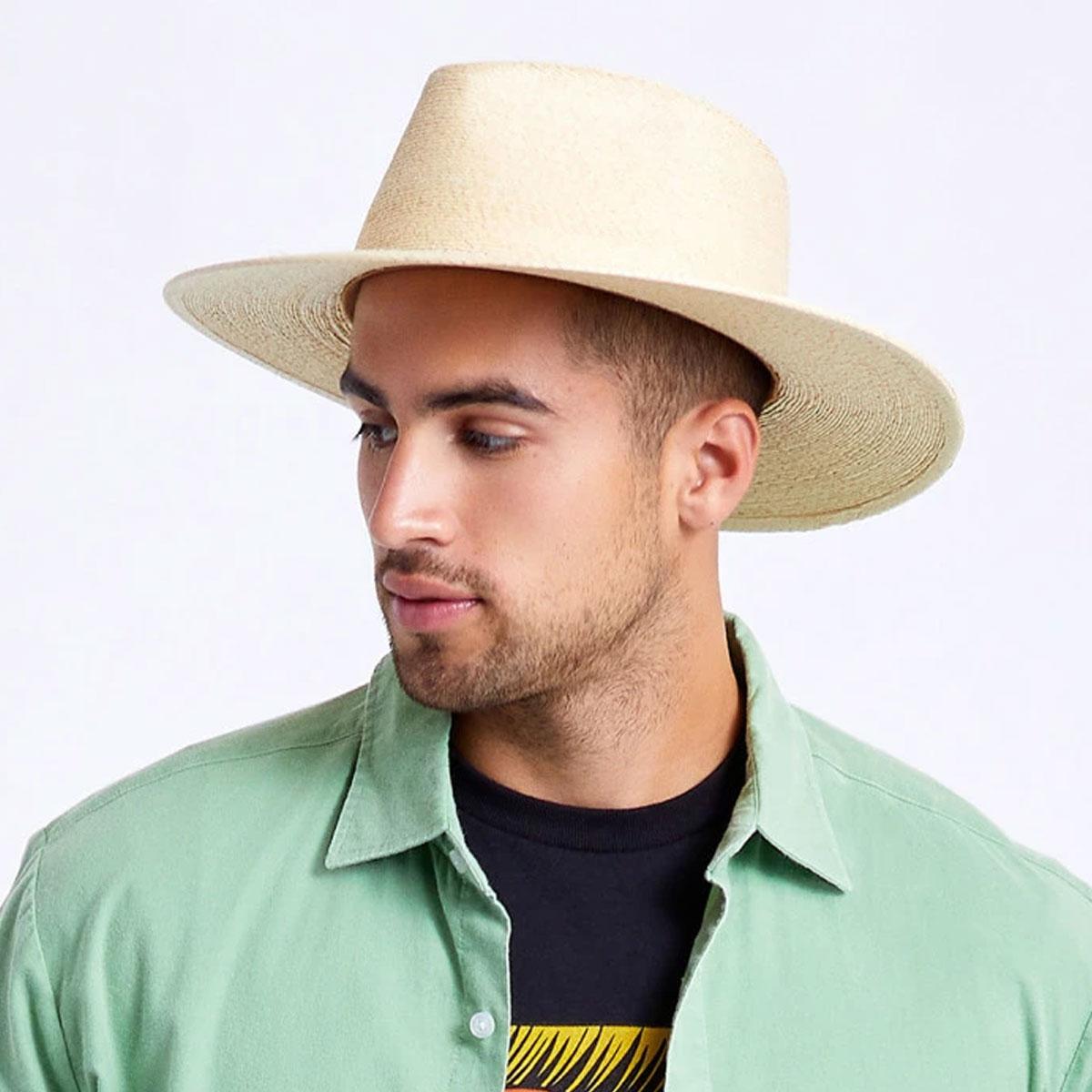 BRIXTON HATS | Marcos Palm Straw Fedora Hat | 104036 | lsmone | NATURAL