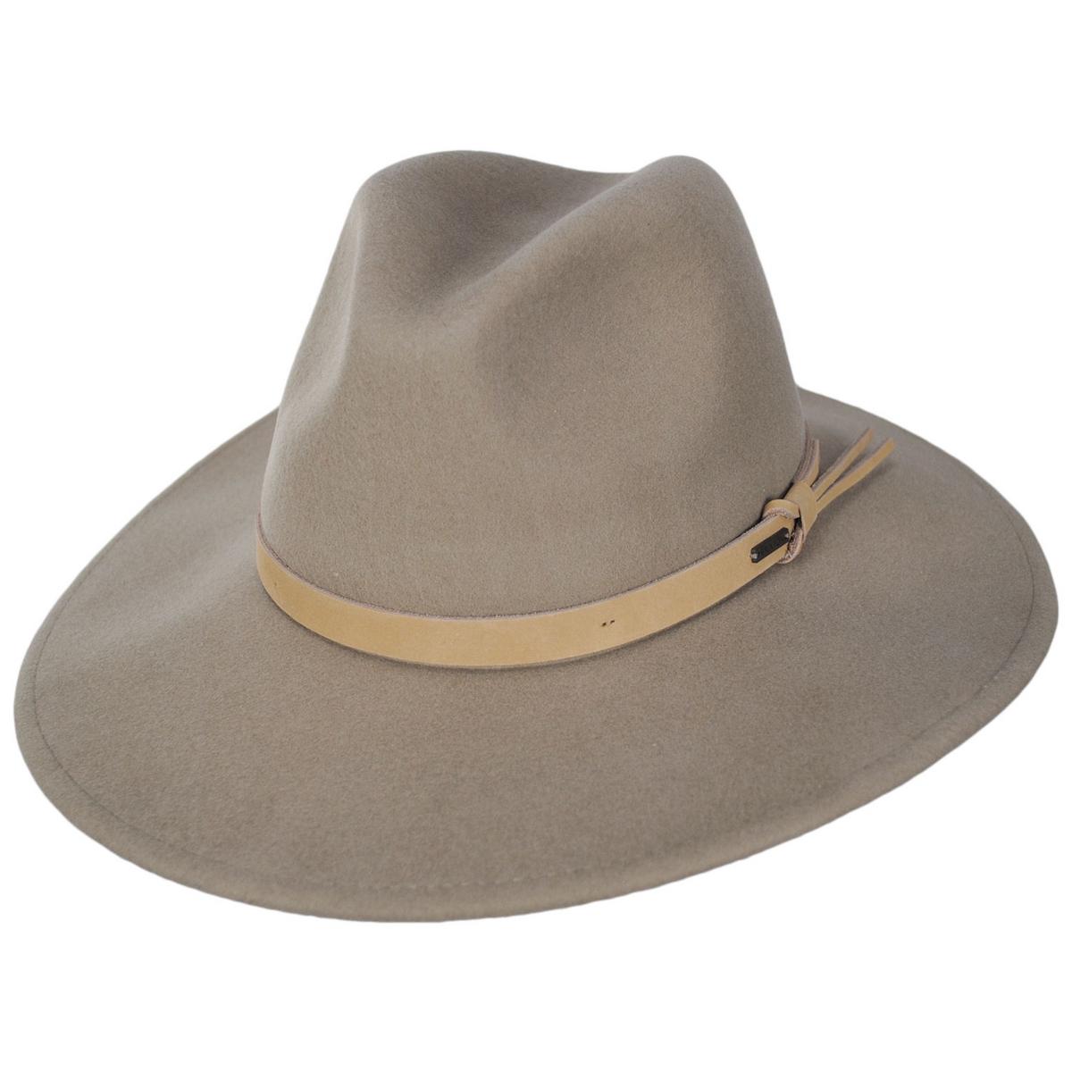 BRIXTON HATS | Field Proper Wool Felt Fedora Hat - Sand | 135647SND | lead | SAND