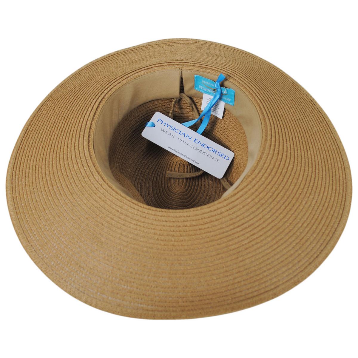 Physician Endorsed | Cordoba Toyo Straw Fedora Hat | 102741 | under | TOAST/BLACK