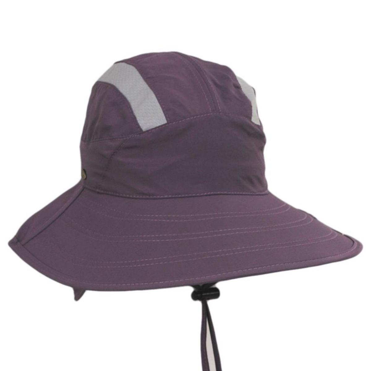 Scala | Natalie Nylon Trail Hat | 106435 | lead | MAUVE
