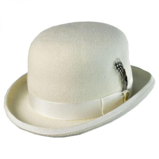Stacy Adams | Wool Felt Derby Hat | 130454 | lead | IVORY