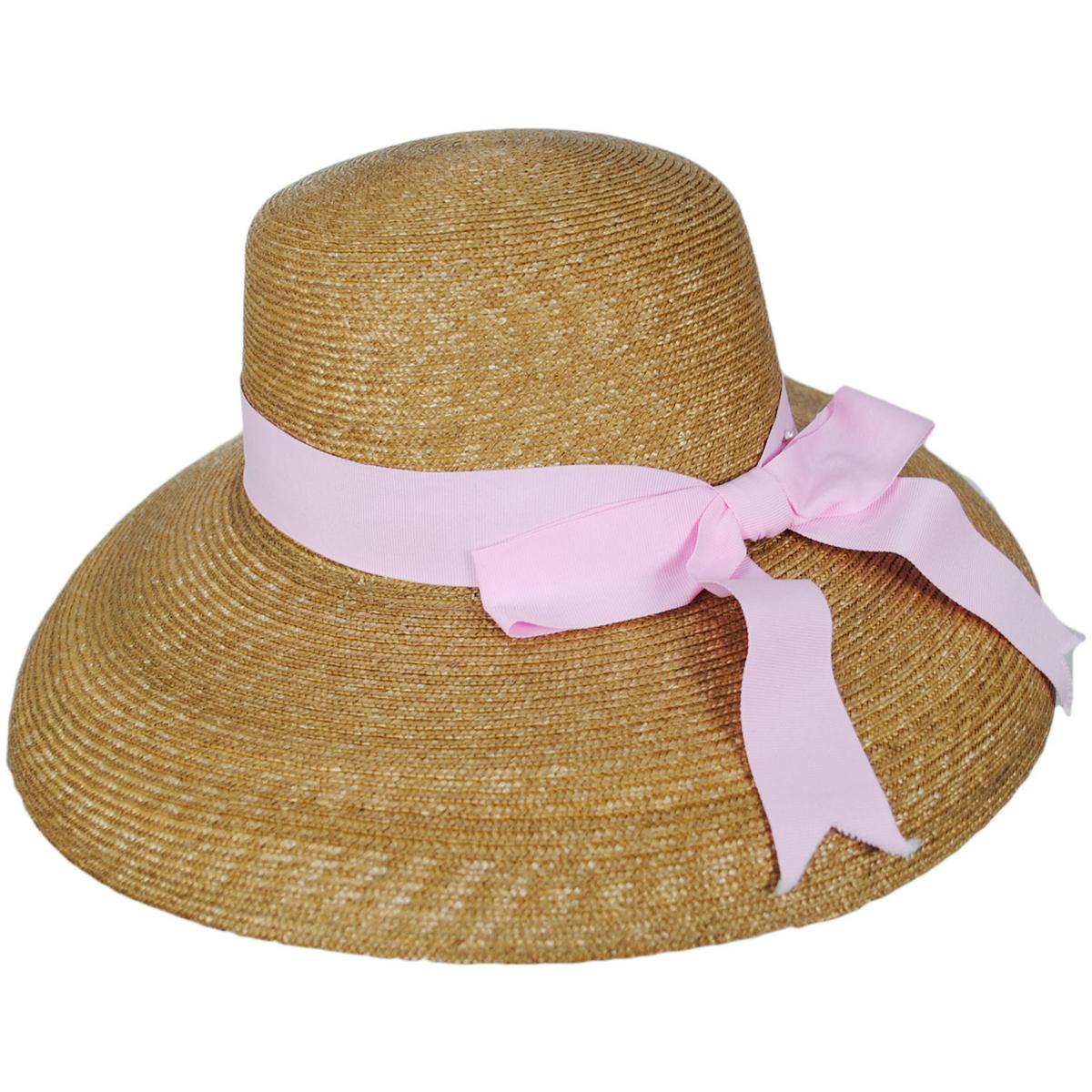 Peter Beaton | Golightly Milan Straw Lampshade Sun Hat | 102235 | profile | PINK