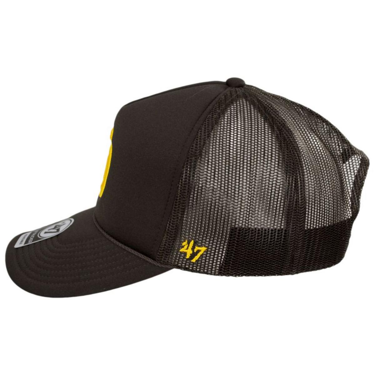 47 Brand | San Diego Padres MLB Foam Mesh Trucker Snapback Baseball Cap | 203006 | profile | BROWN