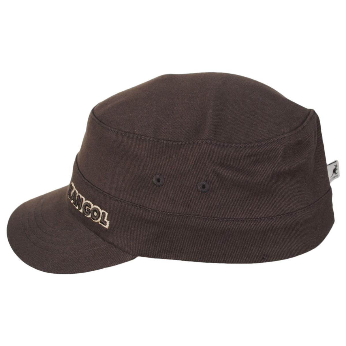 Kangol | Flexfit Cotton Twill Army Cap | 201110 | profile | BROWN
