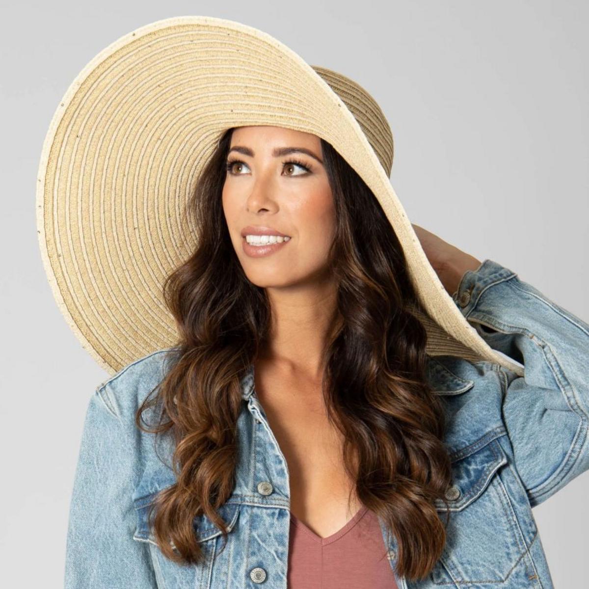 Santa Rosa Assymetrical Brim Straw Sun Hat