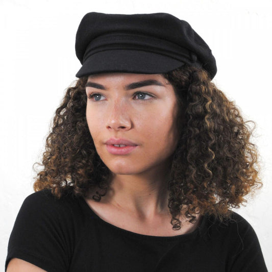 Jaxon Hats | Wool Fiddler's Cap | 181010 | lsfone | BLACK