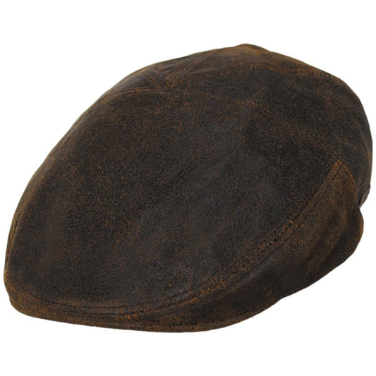 Bailey 1922 | Taxten Weathered Leather Ivy Cap | 167127 | lead | BROWN