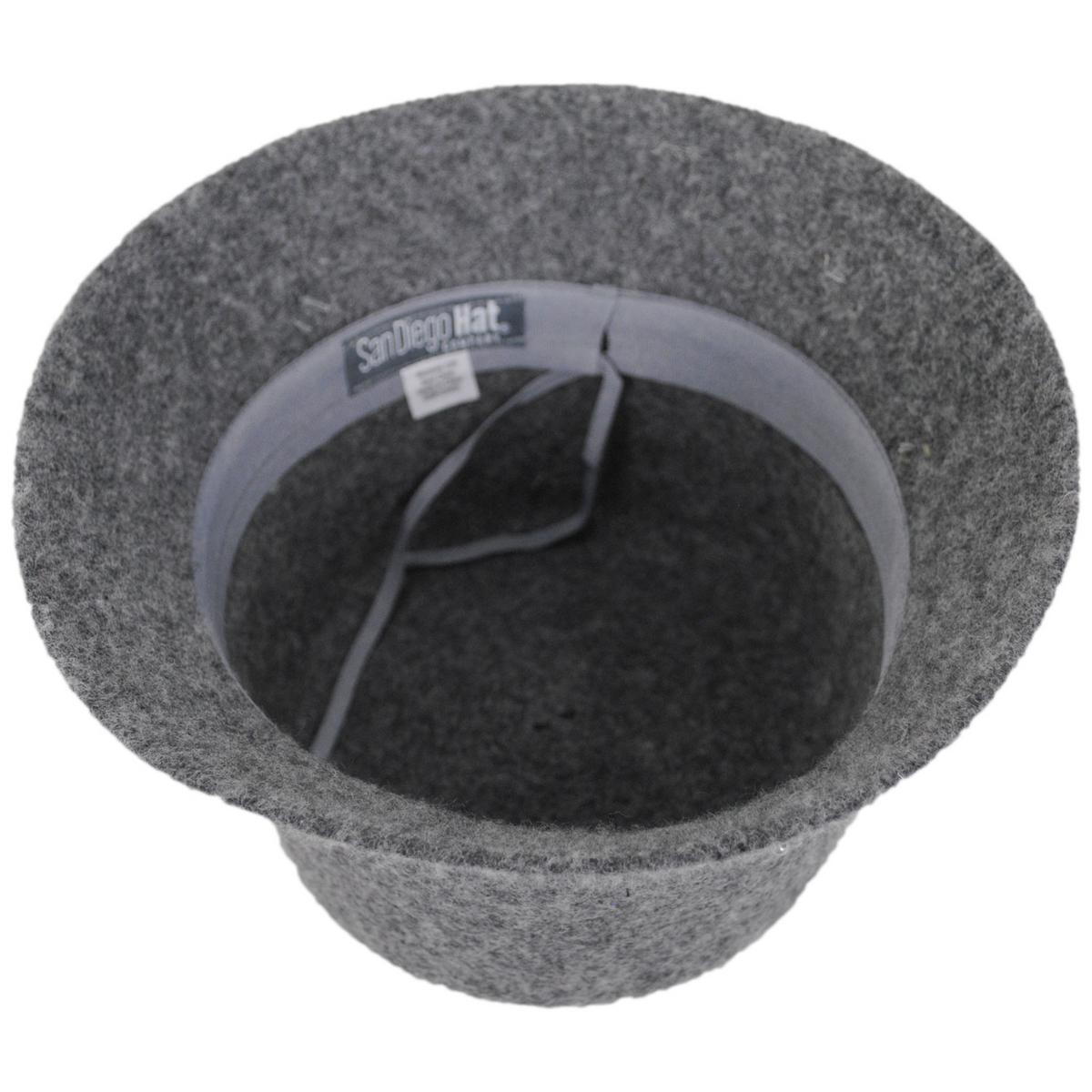 San Diego Hat Company | Glam Wool Knit Bucket Hat | 108654 | under | CHARCOAL