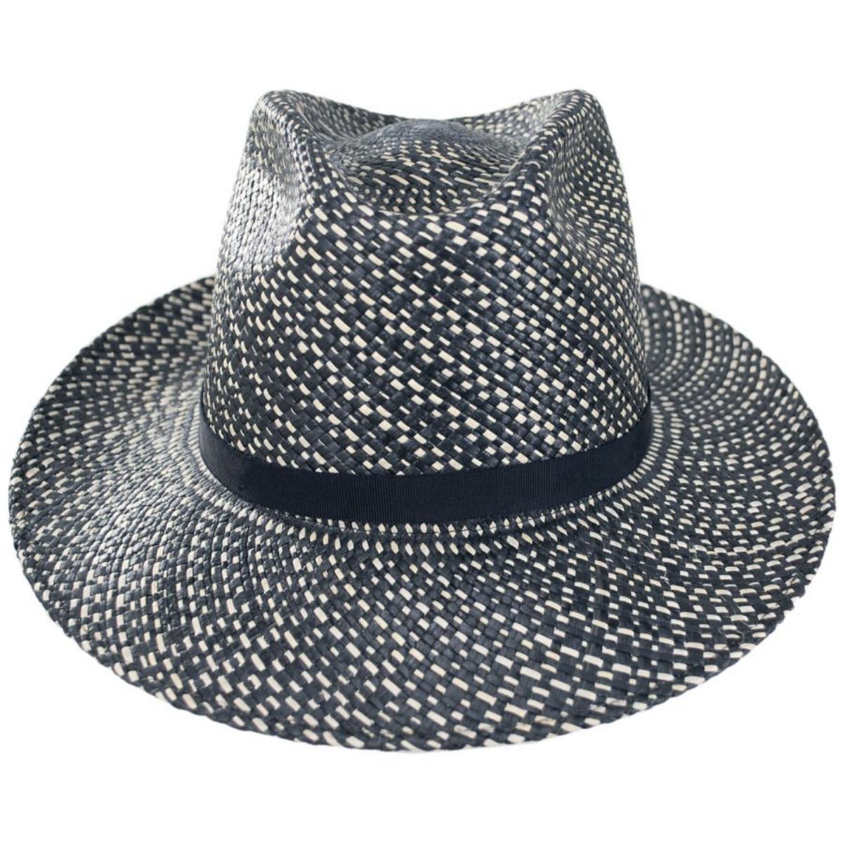 Bailey 1922 | Phineas Two Tone Panama Straw Fedora Hat | 127733 | front | AVION/NATURAL