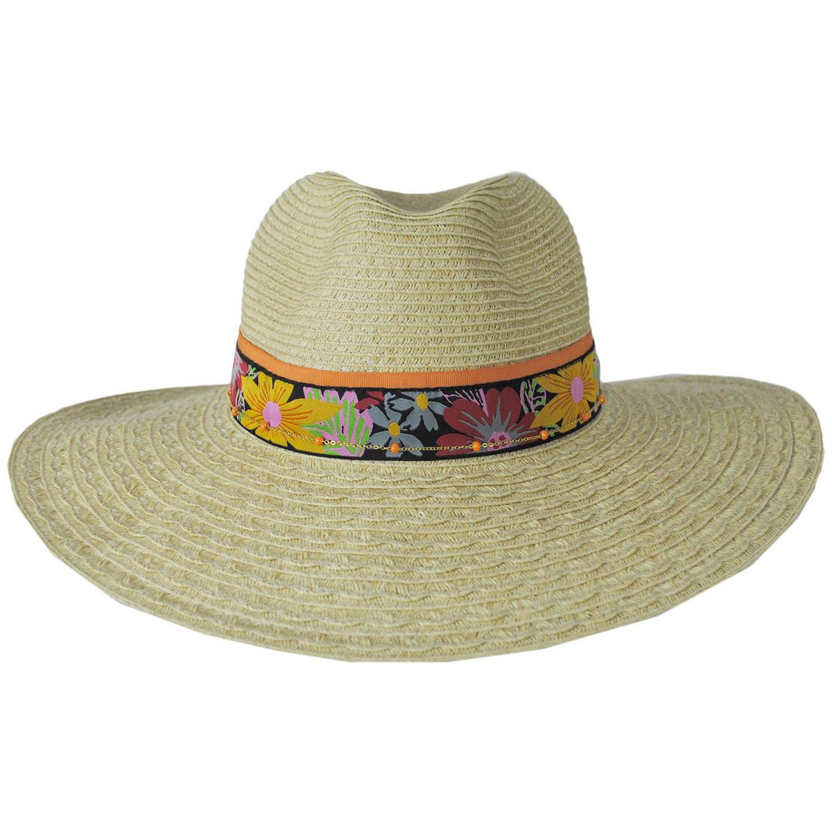 San Diego Hat Company | Flora Toyo Straw Fedora Hat | 103686 | front | NATURAL