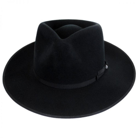 Bailey 1922 | Colver Elite Wool Felt Fedora Hat | 130341 | front | BLACK