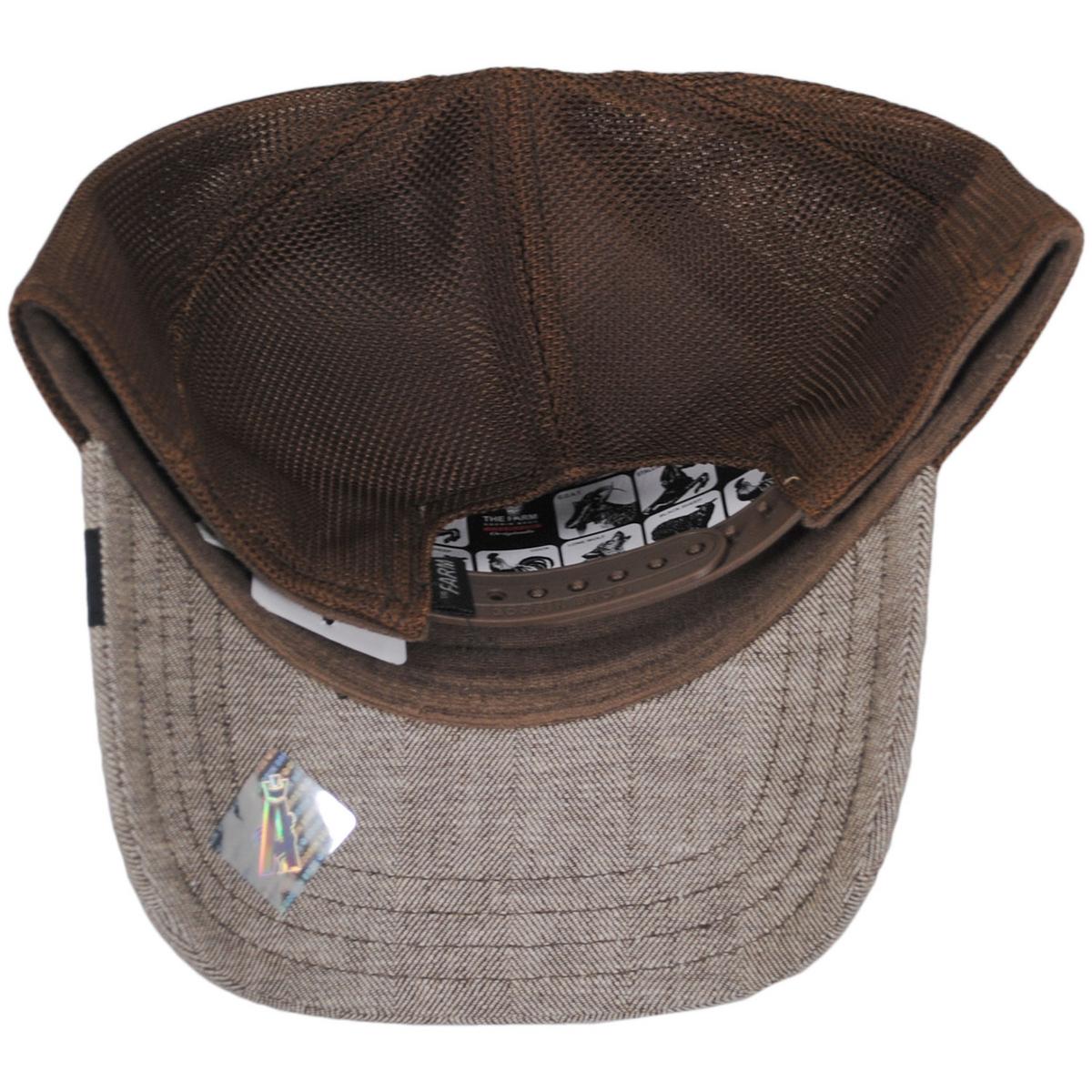 Goorin Bros | Amigo Herringbone Mesh Trucker Snapback Baseball Cap | 200701 | under | BROWN