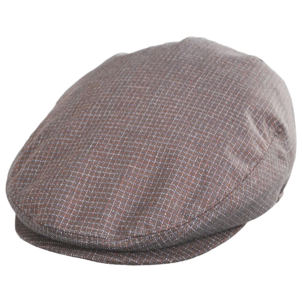Baskerville Hat Company | Wholesale Tenby Cotton Mini Windowpane Ivy Cap B2B Pre-Pack | B2B167675 | lead | MOCHA