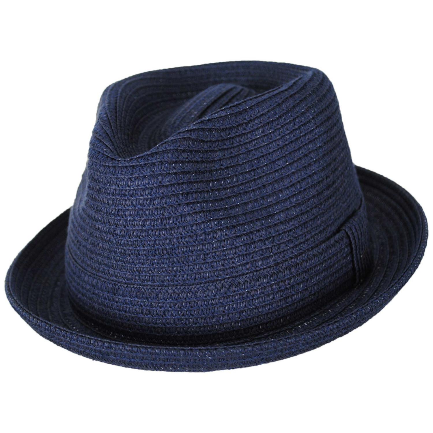 Billy Braided Toyo Straw Fedora Hat - Classic Colors  display picture 3