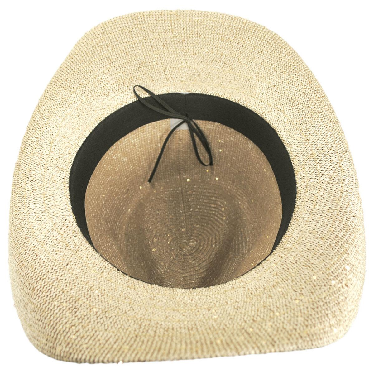 Jeanne Simmons | Brillar Knit Cowboy Hat | 106518 | under | GOLD