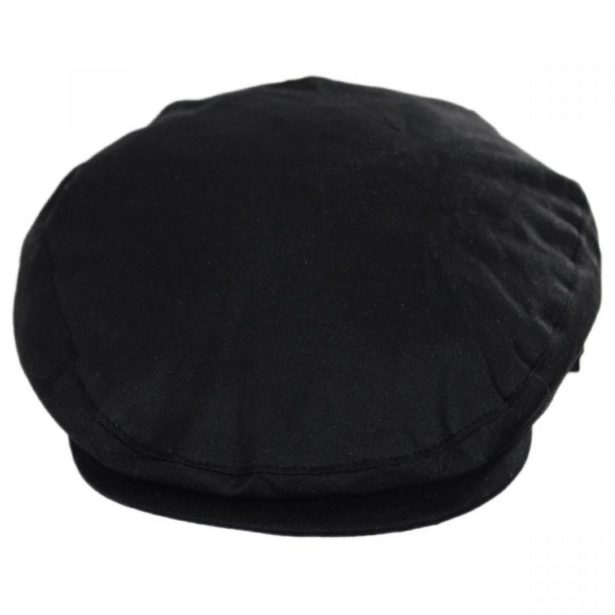 Jaxon & James | British Millerain Wax Cotton Ivy Cap | 170011 | front | BLACK