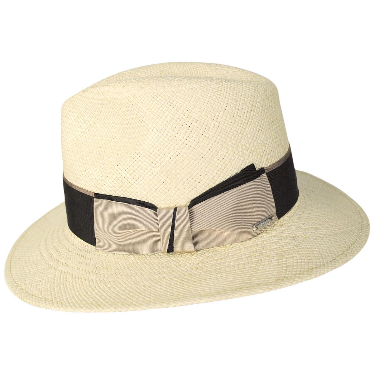 Stefeno Hats | Carena Brisa Panama Straw Fedora Hat | 129707 | profile | NATURAL