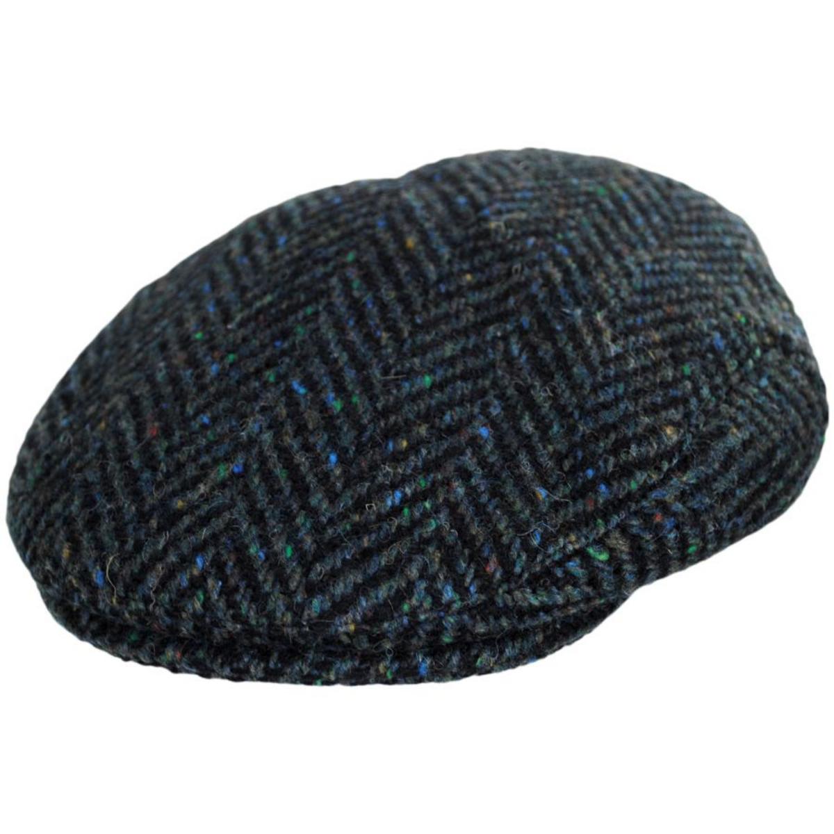Jaxon & James | Stravalley Donegal Tweed Wool Ivy Cap | 170013 | lead | BLUE