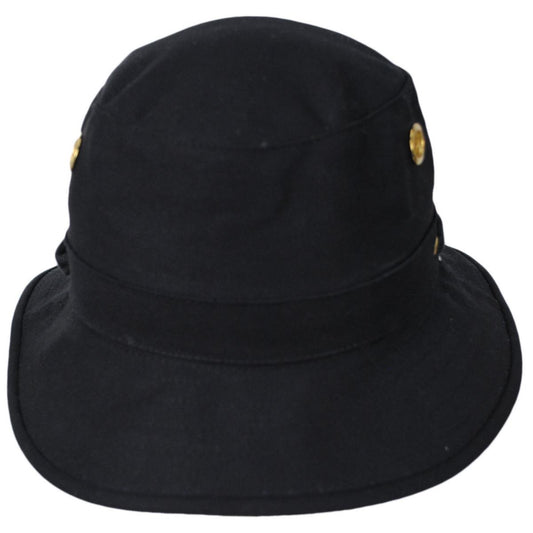 Tilley Endurables | T1 Iconic Cotton Duck Bucket Hat | 400800 | front | BLACK