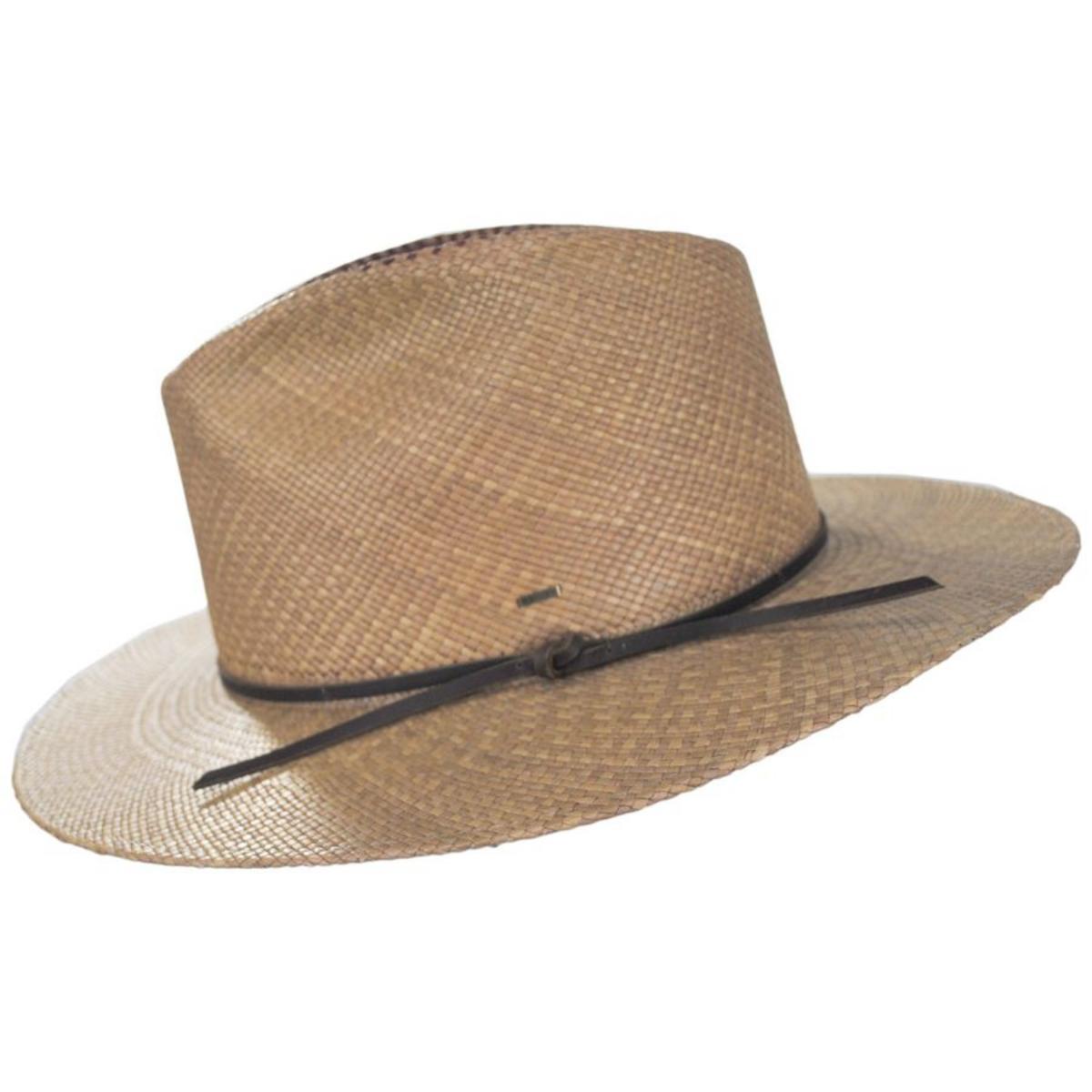Bailey 1922 | Bystrom Panama Straw Fedora Hat | 127738 | profile | TAWNY