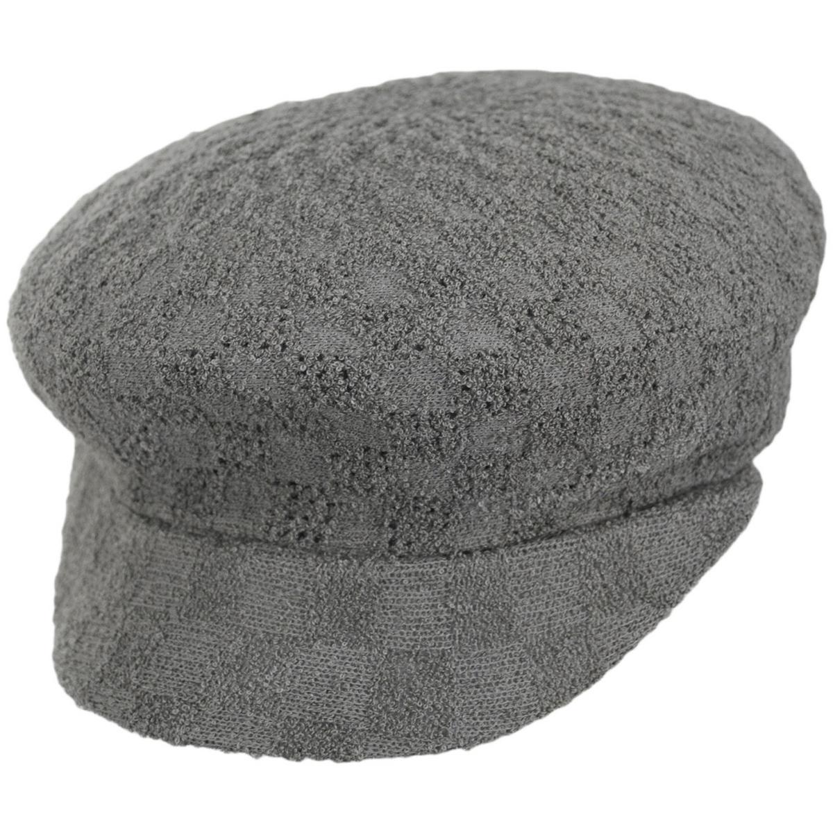 Kangol | Bermuda Check Stitch Mau Fiddler Cap | 201124 | lead | WARM GREY