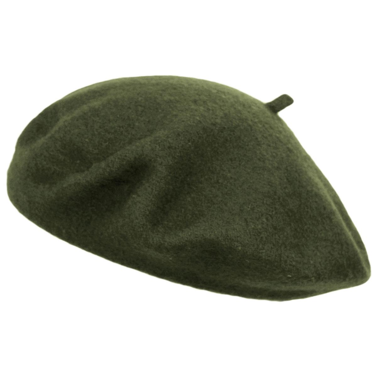 Village Hat Shop | Wholesale Wool Fashion Beret B2B Pre-Pack | B2B152500 | lead | OLIVE GREEN