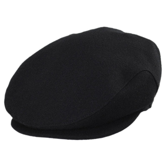 Wigens Caps | Melton Wool Earflap Ivy Cap | 161907 | lead | BLACK