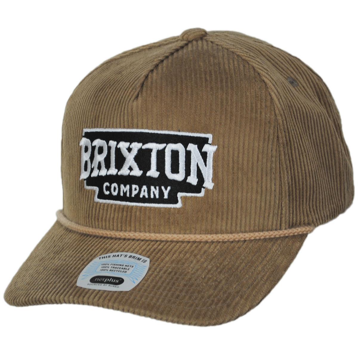 BRIXTON HATS | Pierson Cotton Corduroy MP Snapback Baseball Cap | 201881 | lead | SAND CORDUROY