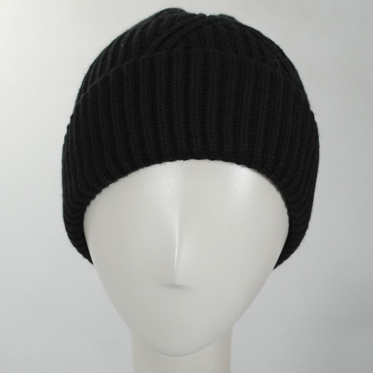 Scala | Stephanie Knit Beanie Hat | 500045 | front | BLACK