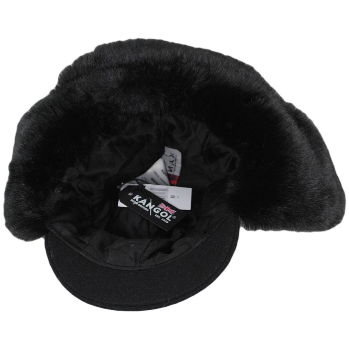 Kangol | Wool Blend Aviator Hat | 201134 | under | BLACK