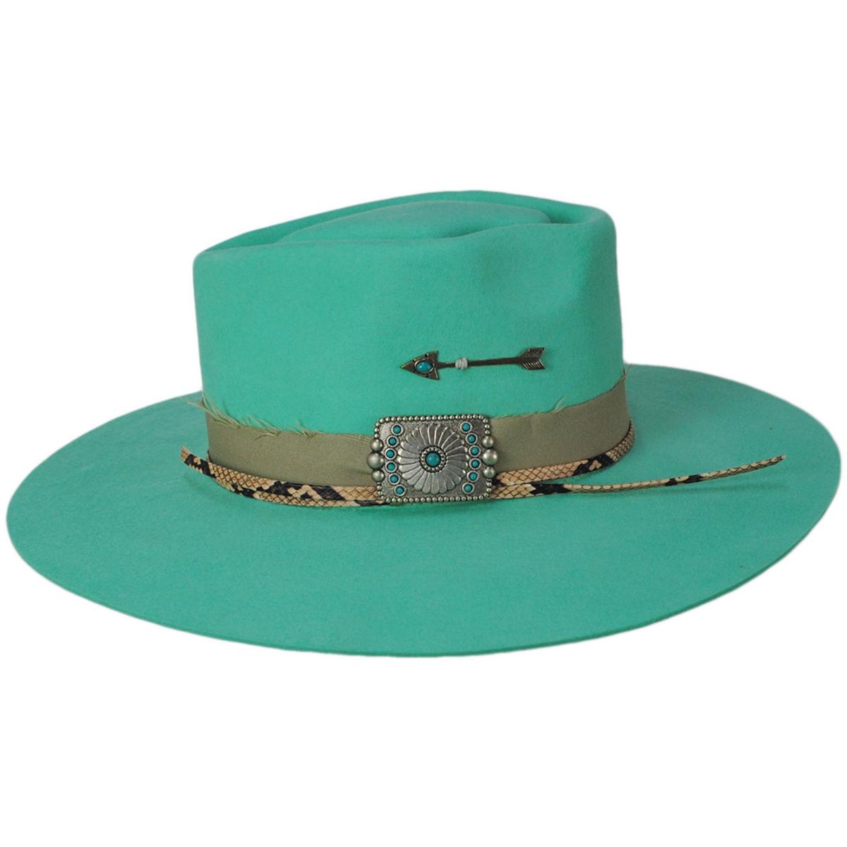 Charlie 1 Horse | Spear Point Wool Felt Rancher Fedora Hat | 124793 | profile | MINT