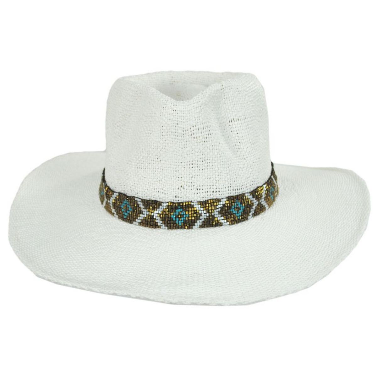 Nikki Toyo Straw Fedora Hat