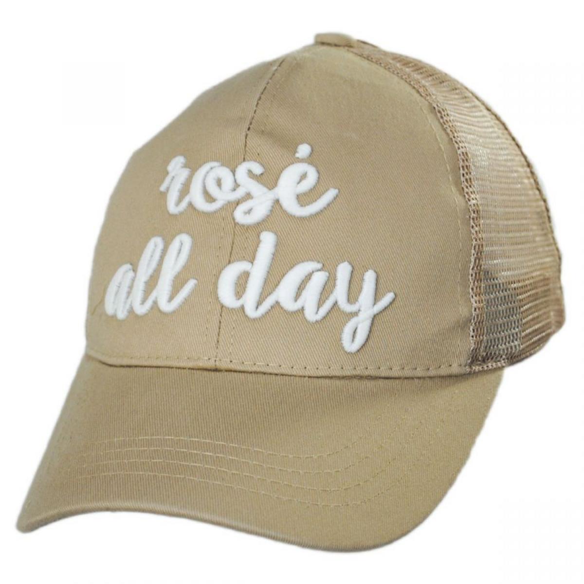 C.C PonyCaps | High Ponytail Rose All Day Mesh Adjustable Baseball Cap