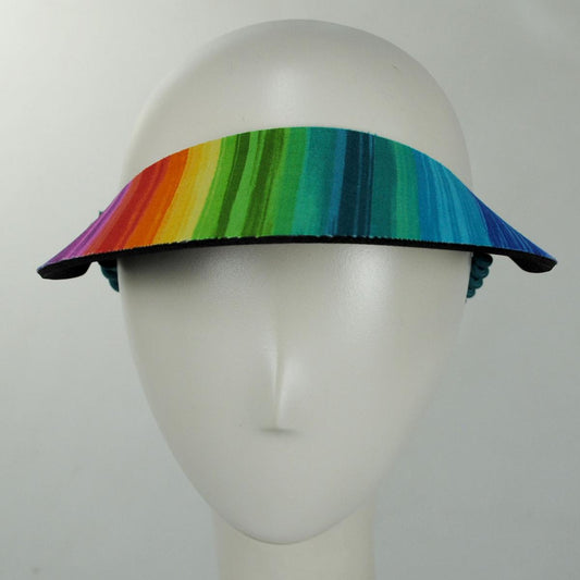 The Incredible Sunvisor | Springlace Rainbow Sunvisor | 196360 | front | MULTI