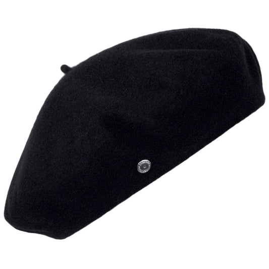Jaxon Hats | Wool Basque Beret by Heritage par Laulhere | 151051 | lead | NOIR