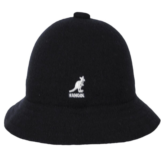 Kangol | Wool Casual Bucket Hat | 185808 | front | BLACK
