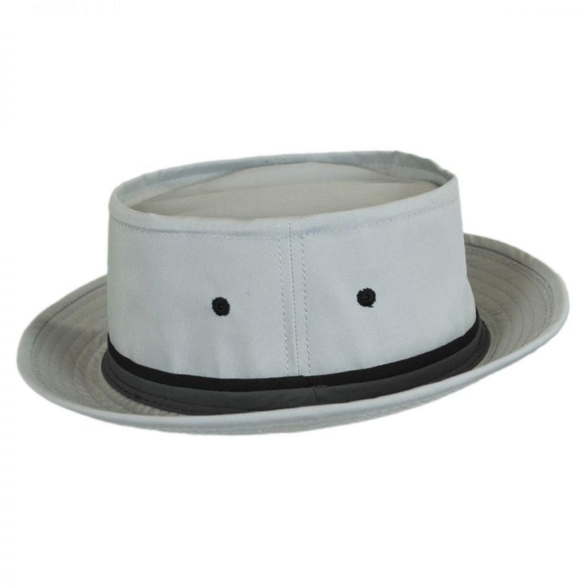 Dorfman Pacific | Classic Roll Up Cotton Bucket Hat | 185102 | profile | GREY